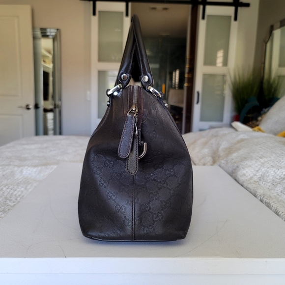 Gucci Leather Guccisima GG Charm  Sachel Bag - Picture 4 of 14